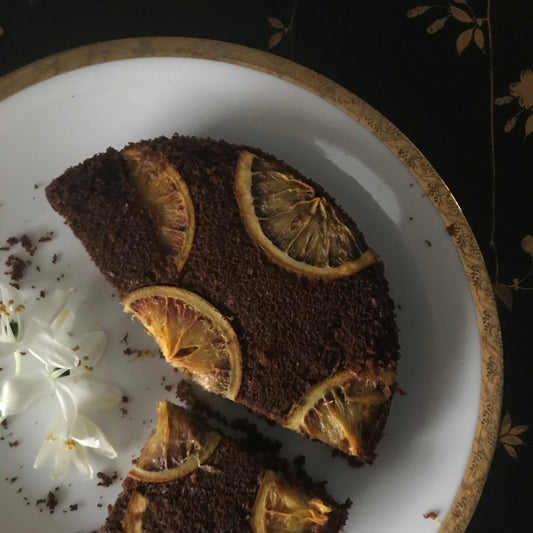 Sira's Blood Orange & Turmeric Honey Cake - Wunder Workshop